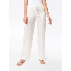 La Perla Ivory 100% Silk Wide Leg Pajama Pants LPD 20288 Size Medium